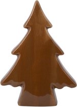 Kerstboom camel 15.5x5.6xH20.2 cm Langwerpig keramiek