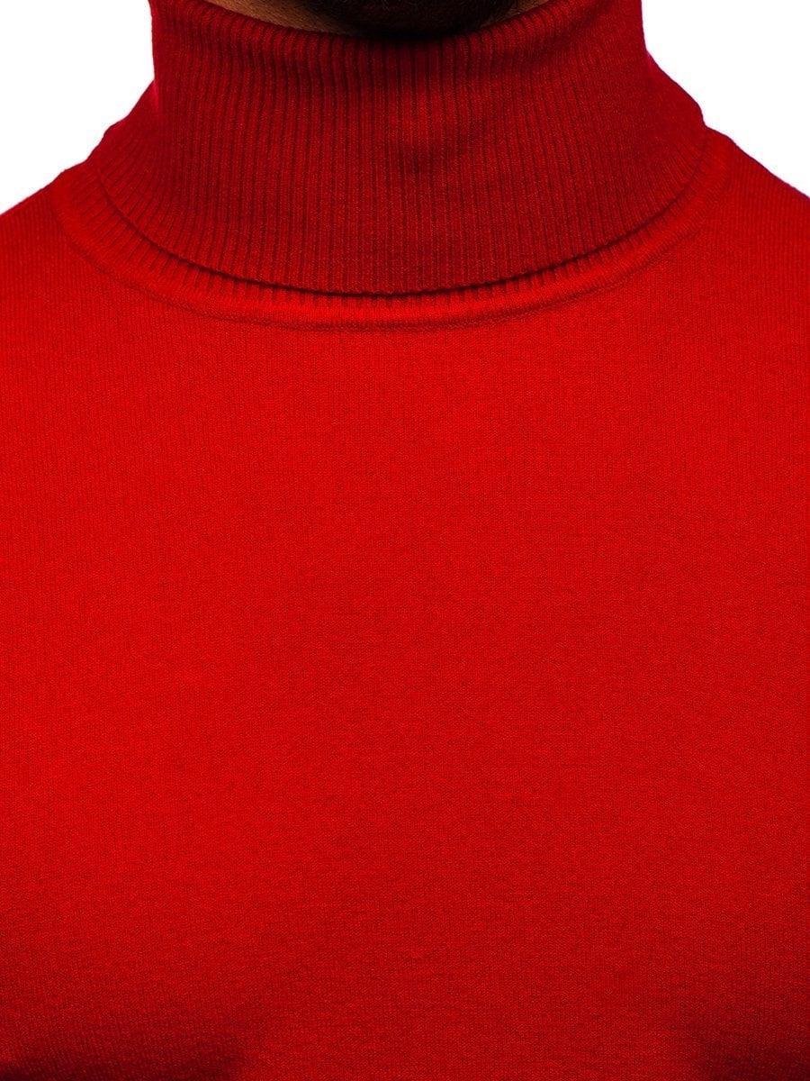 Pull col roulé - homme - YY02 - Rouge | bol