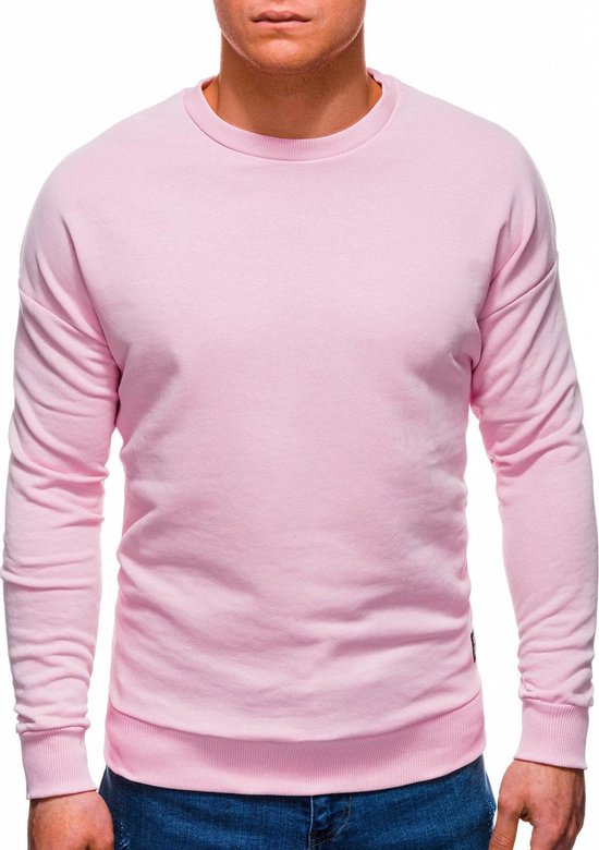 Sweater - Heren - Klassiek - Roze - B1229 | bol.com
