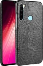 Voor Xiaomi Redmi Note 8 schokbestendige krokodiltextuur pc + PU-hoes (zwart)