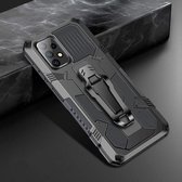 Voor Samsung Galaxy A52 Armor Warrior schokbestendige pc + TPU beschermhoes (grijs)