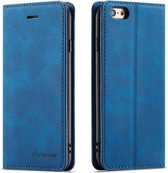 Voor iPhone 6s / 6 Forwenw Dream Series Oil Edge Sterk magnetisme Horizontale flip lederen tas met houder & kaartsleuven & portemonnee & fotolijst (blauw)