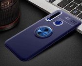 Schokbestendig TPU-hoesje voor Huawei Honor 10i / 20i / Enjoy 9S, met onzichtbare houder (blauw + blauw)