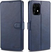 Voor Samsung Galaxy A91 / S10 Lite AZNS Kalfsstructuur Horizontale Flip Leren Case, met Houder & Kaartsleuven & Portemonnee & Fotolijst (Blauw)