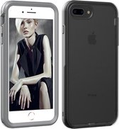Voor iPhone SE 2020/8/7 TPU + PC Polish Case Drop & Shockproof & Krasbestendig (Grijs + Zwart)