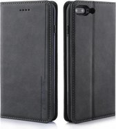 Voor iPhone 8 Plus / 7 Plus Diaobaolee Gemini Magnetische gesp Horizontale flip lederen tas met houder en kaartsleuven (zwart)