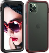 Voor iPhone 11 Pro Max TPU + PC Polish Case Drop & Shockproof & Krasbestendig (Zwart + Rood)