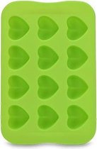 2 STUKS Siliconen Chocoladevorm Lade Creatieve Geometrie Vormige Ijsblokje Taartversieringsvorm, Vorm: Hart (Groen)