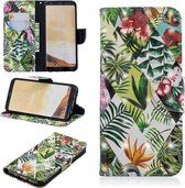 3D Gekleurde Tekening Patroon Horizontale Flip Leren Case voor Galaxy S8 Plus, met Houder & Kaartsleuven & Portemonnee (Bananenblad)