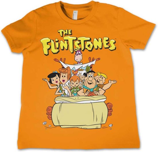 The Flintstones Kinder Tshirt -S- The Flintstones Oranje