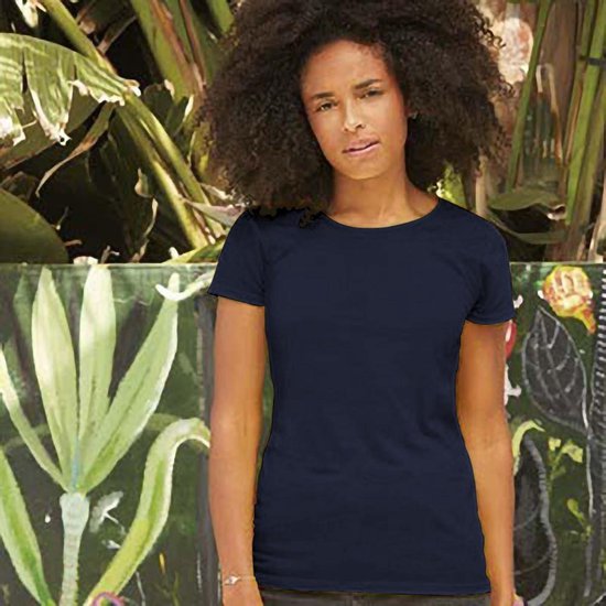 Fruit Of The Loom Dames/ Vrouwen Dames-Fit Original T-Shirt met Korte Mouwen (Brick Rood)