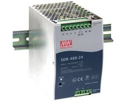 Mean Well SDR-480-48 DIN-rail netvoeding 48 V/DC 10 A 480 W Aantal uitgangen: 1 x Inhoud: 1 stuk(s)