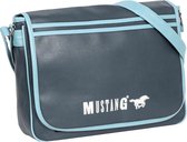 Mustang ® Milan Schoudertas - Denim tas - PU materiaal  - Waterafstotend - Crossbodytas - Blauw