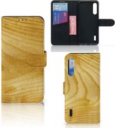 GSM Hoesje Xiaomi Mi A3 Wallet Book Case Licht Hout