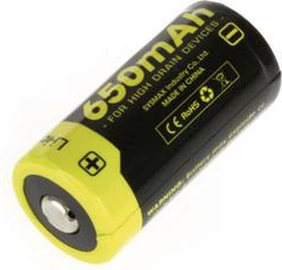 NiteCore NL166 Pile rechargeable spéciale 16340 Li-Ion 3.7 V 650 mAh