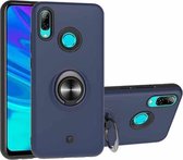 Voor Huawei P Smart (2019) 2 in 1 pc + TPU beschermhoes met 360 graden roterende ringhouder (koningsblauw)