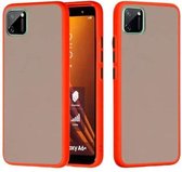 Voor OPPO Realme C11 Skin Hand Feeling Series Schokbestendig Frosted PC + TPU beschermhoes (rood)