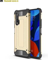 Voor Huawei Nova 6 Magic Armor TPU + PC Combinatie Case (Goud)