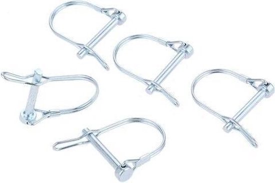 OSALADI 5Pcs Ring Pin Steel Quick Release Pin Quick Release Marine Quick Release Hitch Pin Bimini Tops Pin Safety Pin For Ship Dismantling Carbon Steel Safety Pin