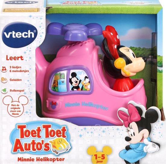 Gangster Luxe Millimeter VTechToet Toet Auto's Disney Minnie Helikopter - Educatief Babyspeelgoed |  bol.com