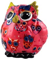 Pomme pidou Uil Olive | Spaarpot | Small | Mystic Owls Pixiepink