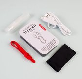 Kikkerland Tech kit - USB-kabel - Kabelbinder - Sprayreiniger - Microvezeldoek