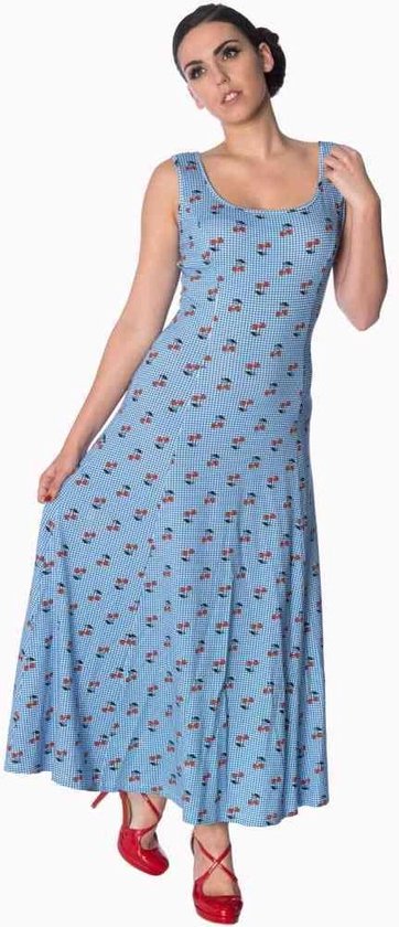 Dancing Days Robe longue -XL- CHERRY LOVE Blauw