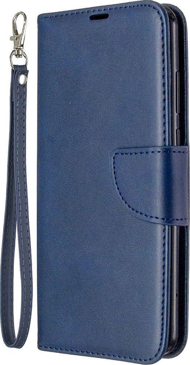 Mobigear Telefoonhoesje geschikt voor Huawei Y6p Hoesje | Mobigear Excellent Bookcase Portemonnee | Pasjeshouder voor 3 Pasjes | Telefoonhoesje voor Pinpas / OV Kaart / Rijbewijs - Blauw