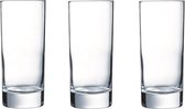 18x Stuks longdrink glazen transparant 290 ml - Glazen - Drinkglas/waterglas/longdrinkglas