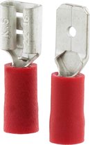 Q-Link kabelschoen – 5 x schuifstekker – 5 x contrastekker – rood