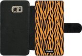 Wallet case - geschikt voor Samsung Galaxy S6 - Tijgerprint