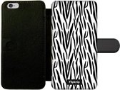 Wallet case - geschikt voor iPhone 6 Plus - Zebraprint