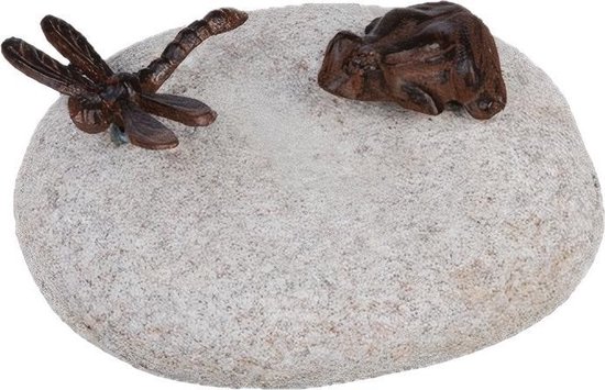 Esschert Design Tuinbeeld Kikker 19 Cm Gietijzer Grijs/bruin