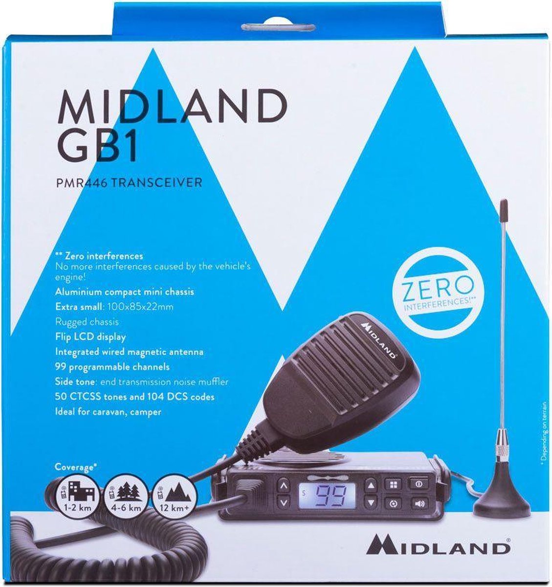 Midland GB1-R Mobil-PMR446 C1198.02 PMR-portofoon | bol.com