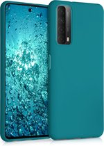 kwmobile telefoonhoesje voor Huawei P Smart (2021) - Hoesje voor smartphone - Back cover in mat petrol
