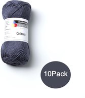 Veritas Schachenmayr Breiwol Catania Klassiek 10-Pack - 100% Katoen Donker grijs