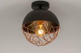 Lumidora Plafondlamp 72894 - E27 - Zwart - Koper - Metaal - ⌀ 35 cm