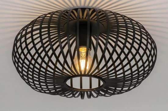 Lumidora Plafondlamp 73293 - E27 - Zwart - Metaal - ⌀ 39 cm