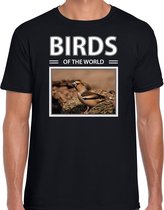 Dieren foto t-shirt Appelvink - zwart - heren - birds of the world - cadeau shirt Appelvinkjes liefhebber L