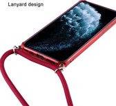 Apple iPhone 12 Pro Hoesje - Mobigear - Lanyard Serie - TPU Hoesje met koord - Zwart - Hoesje Geschikt Voor Apple iPhone 12 Pro