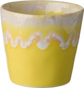 Costa Nova - servies - lungo kop - Grespresso geel - aardewerk - set van 6 - H 7,5 cm