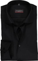 ETERNA modern fit overhemd - twill heren overhemd - zwart - Strijkvrij - Boordmaat: 42