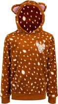 Disney Bambi fluffy trui - polar fleece - bruin - maat 92(2 jaar)