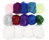 Plastic fibers, diverse kleuren, 500 gr/ 1 doos