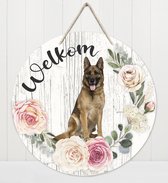 Welkom - Duitse herder | Muurdecoratie - Bordje Hond