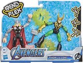 Marvel Avengers Bend N Flex Thor vs Loki - Speelfiguur