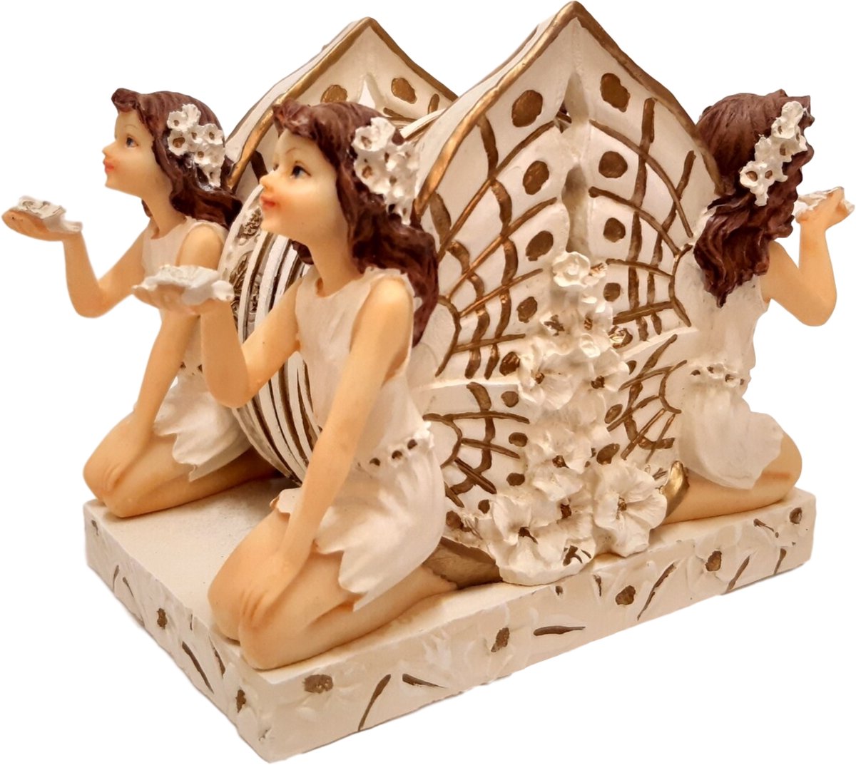 Elfjes beeldjes set decoratie onderzetters– Elfen Glazen Onderzetters 17 cm| GerichteKeuze