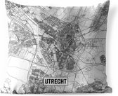 Buitenkussens - Tuin - Stadskaart Utrecht - 40x40 cm