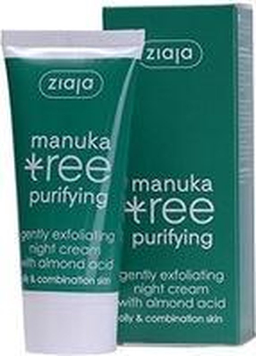 Goedkoopste Ziaja - Night Cream Gently Exfoliating Manuka Tree Purifying 50 ml (L