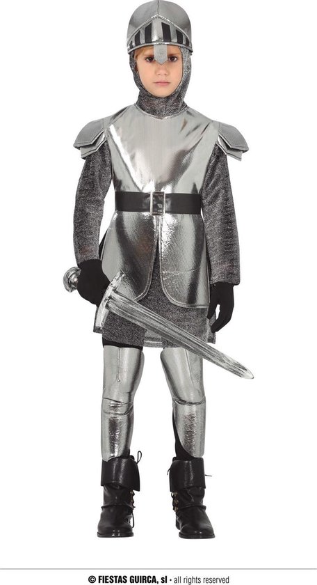 Fiestas Guirca - Kostuum Silver Knight (10-12 jaar)